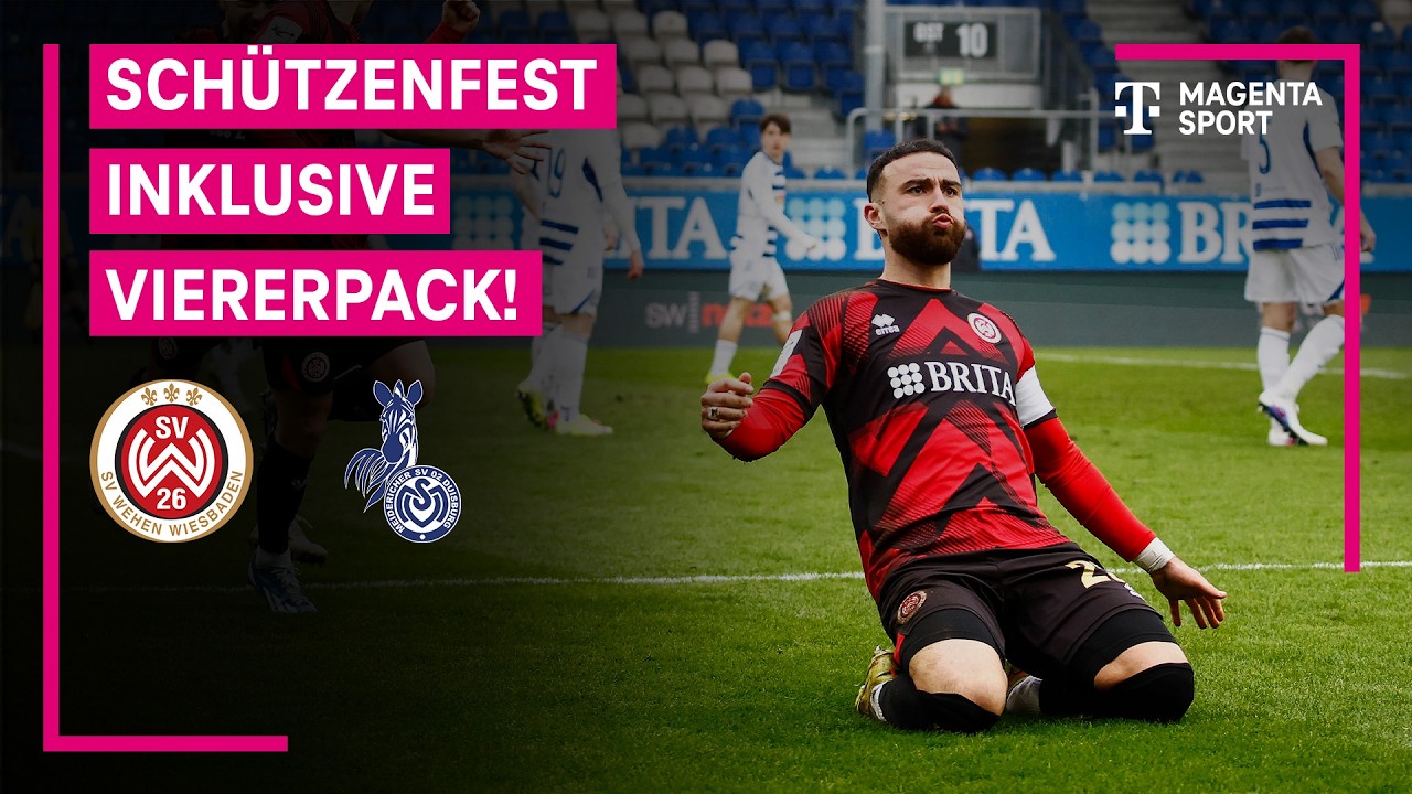 SV Wehen Wiesbaden - MSV Duisburg, Highlights mit Live-Kommentar | 3. Liga | MAGENTA SPORT