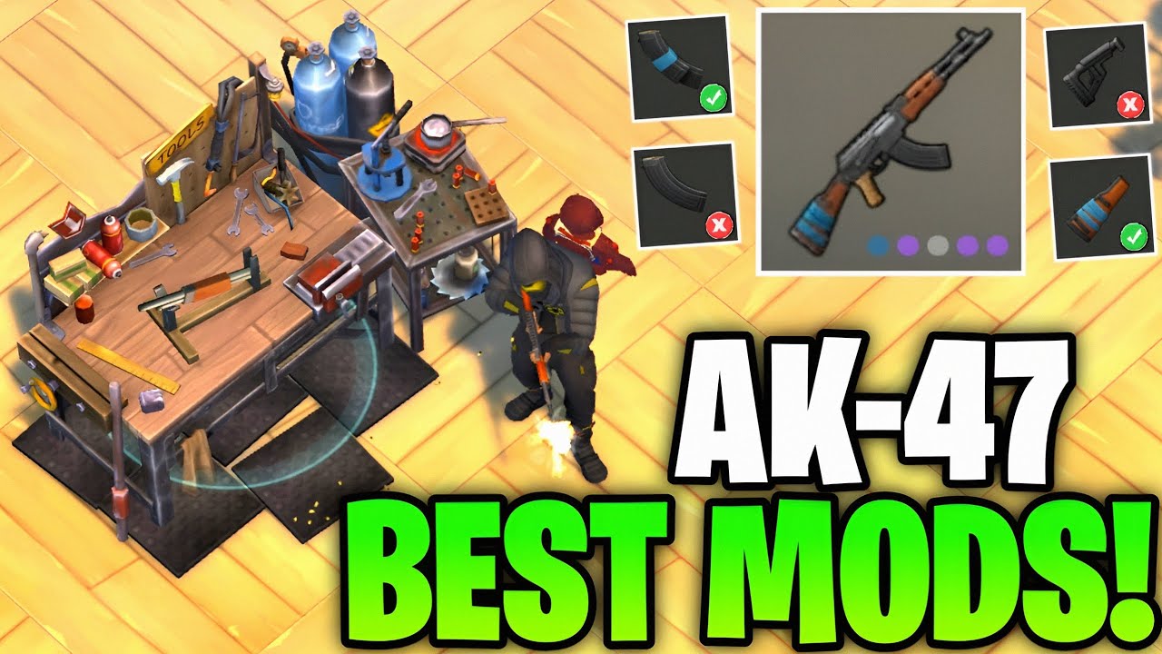 THIS IS THE BEST MODS EVER FOR AK-47 WEAPON! (INSANE DAMAGE) - Last Day on Earth: Survival