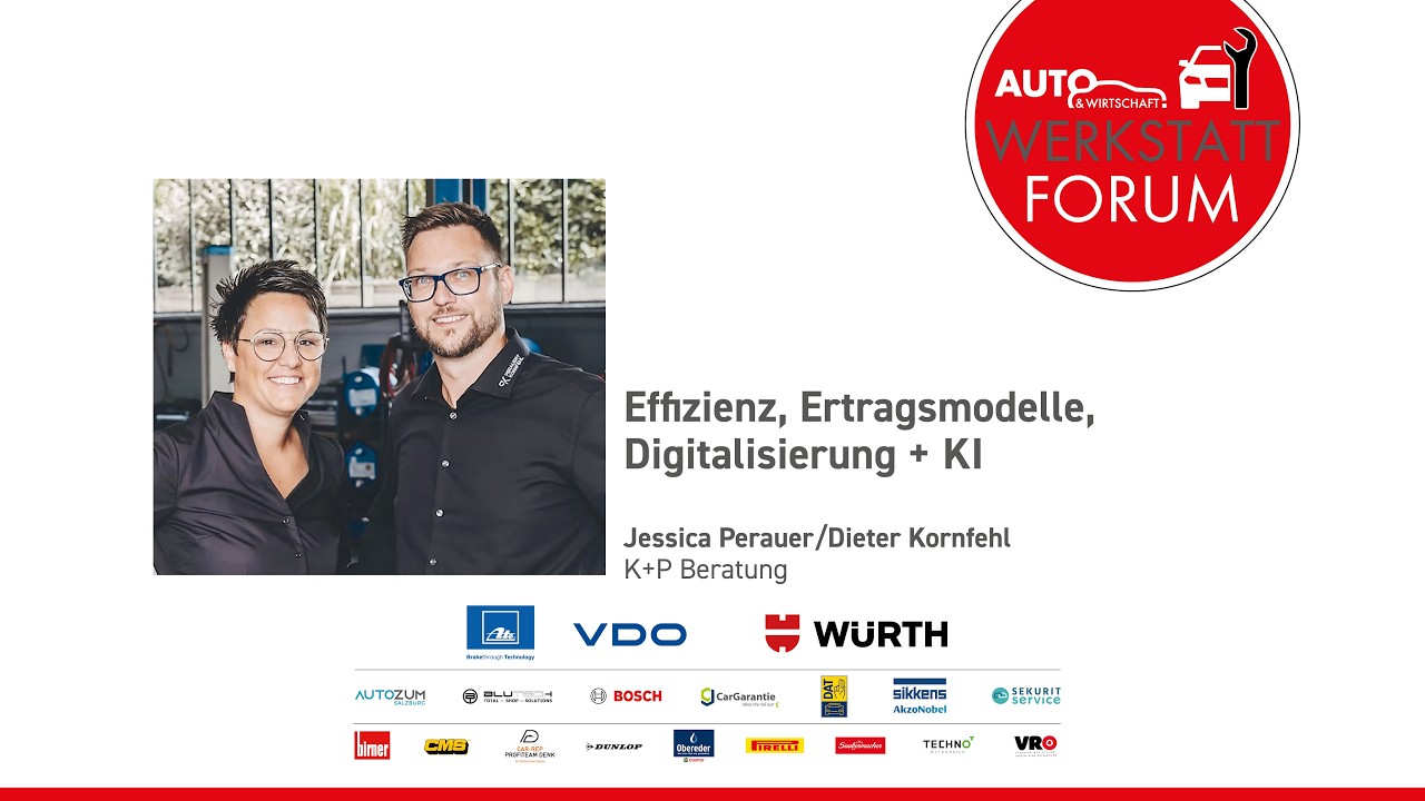 WERKSTATT-FORUM 2026: Jessica Perauer & Dieter Kornfehl - Effizienz, Ertrag, Digitalisierung + KI