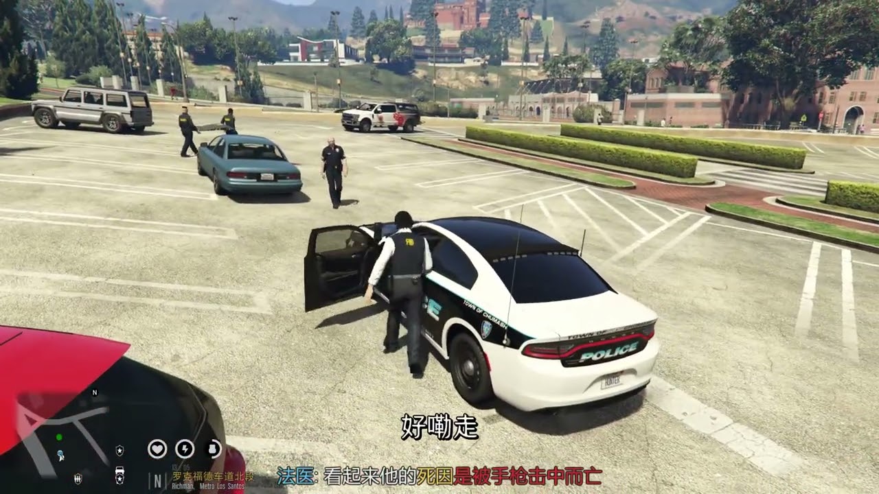 【GTA】保安举报小伙盗窃商品？没想到自己遭了个大殃 #R星出品 #警察模拟器 #游戏日常 #第一视角