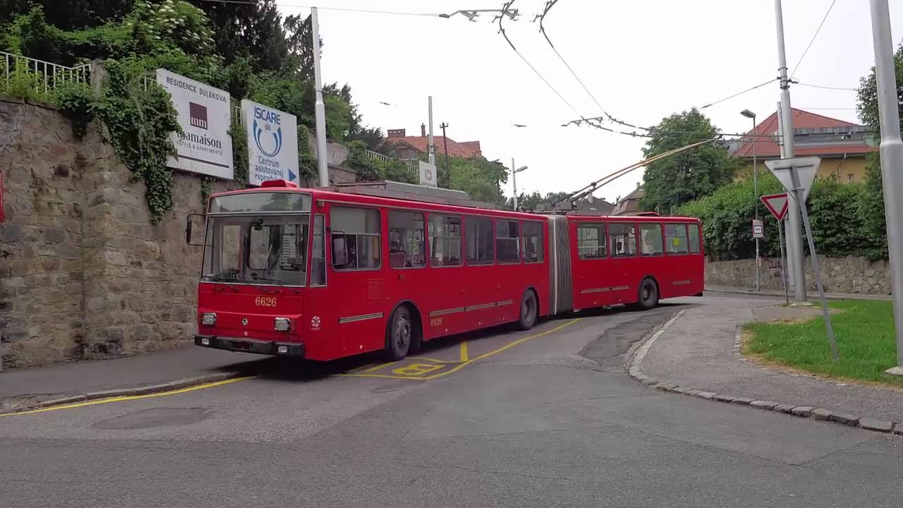 Jazda trolejbusom Škoda 15 Tr 13/6M #6626 na linke 208