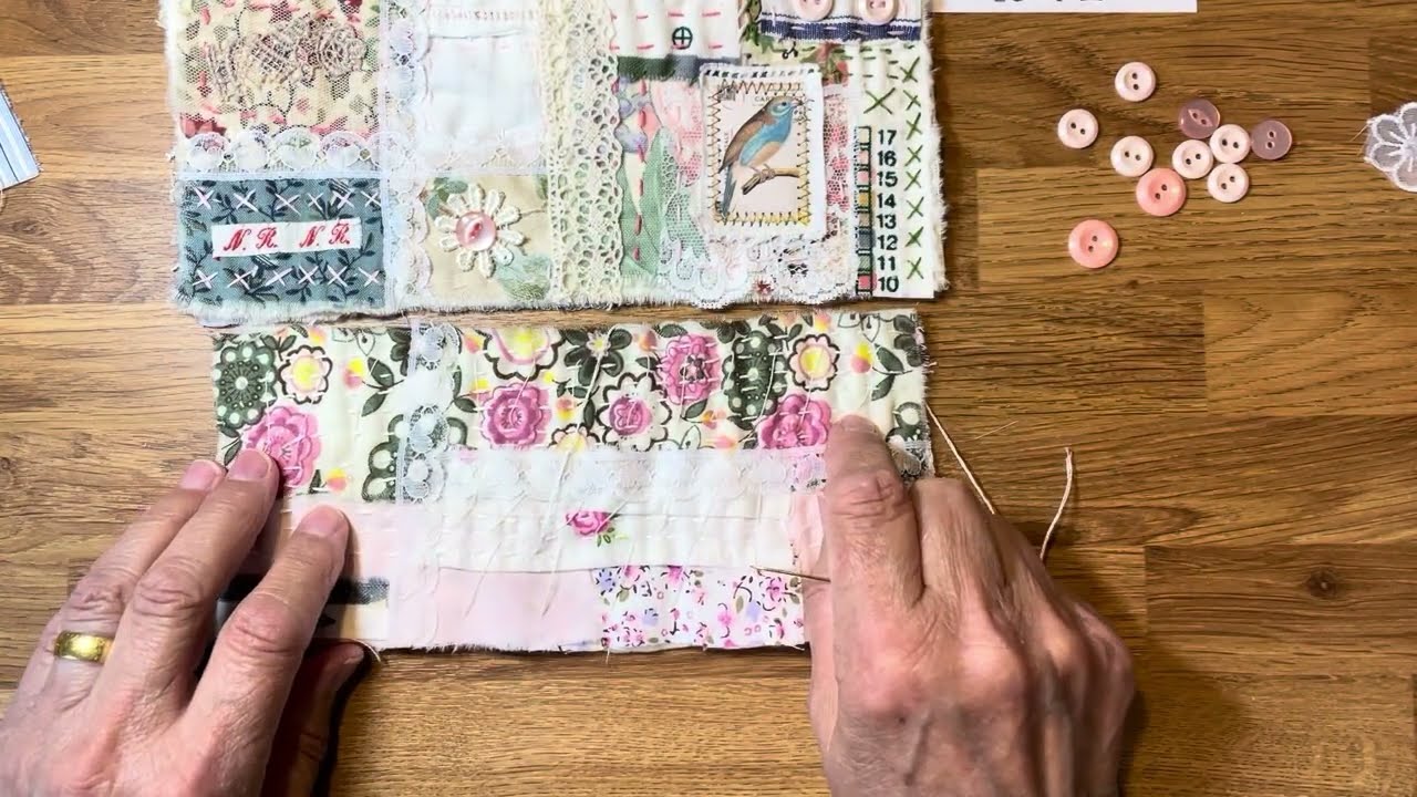 Part 3 How to make a slow stitch book.