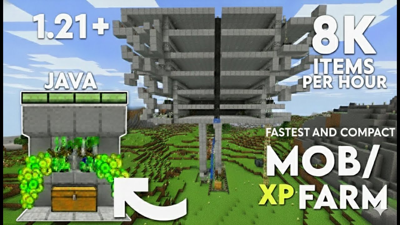 MINECRAFT: ULTIMATE MOB XP FARM (Без генератора мобов) | Java Edition 1.21+