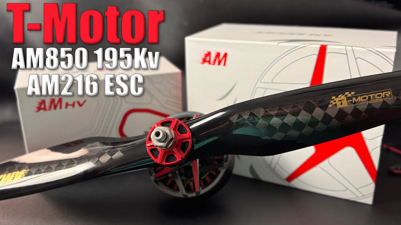Brand New T-Motor AM850 195Kv + AM216 ESC and CF Prop Test