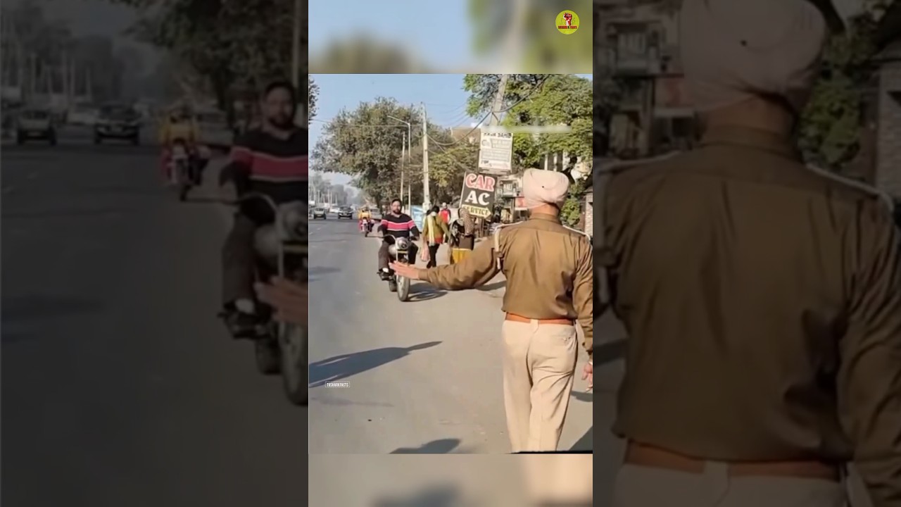 When POLICE Stop BULLET Rider for FINE😎🤡