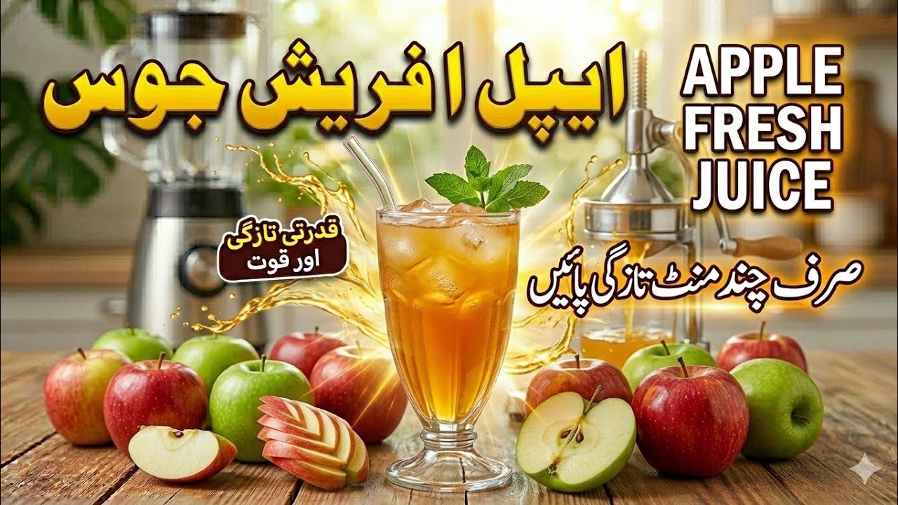 Apple Fresh Juice | Pure & Natural Apple Juice | Healthy Drink | taste tales official 