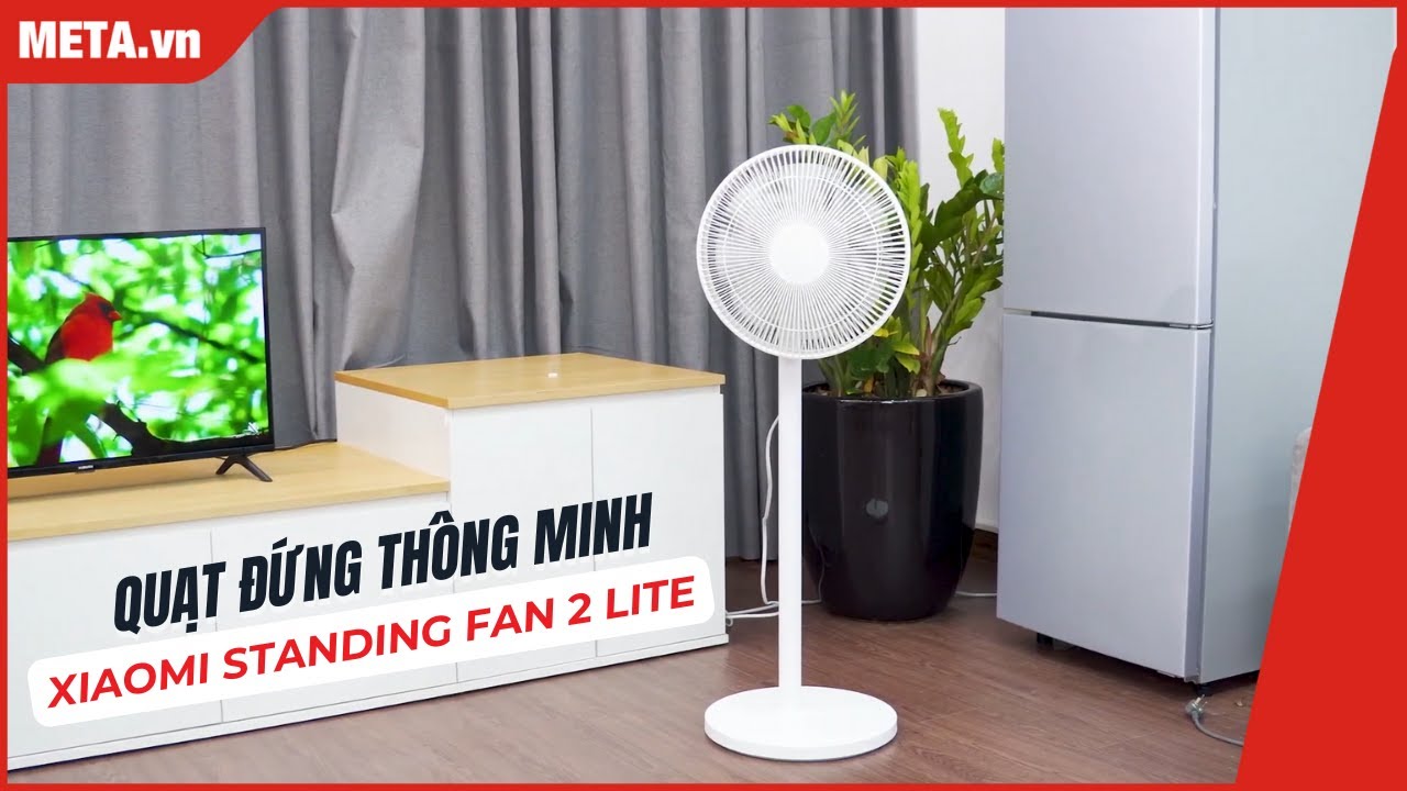 Xiaomi Mi Smart Standing Fan 2 Lite (PYV4007GL): Quạt đứng thông minh 7 cánh, 3 tốc độ | META.vn