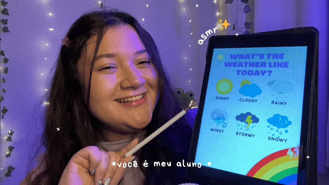 ASMR | PROFESSORA DE INGLÊS ✏️✨ (você é uma criança!)