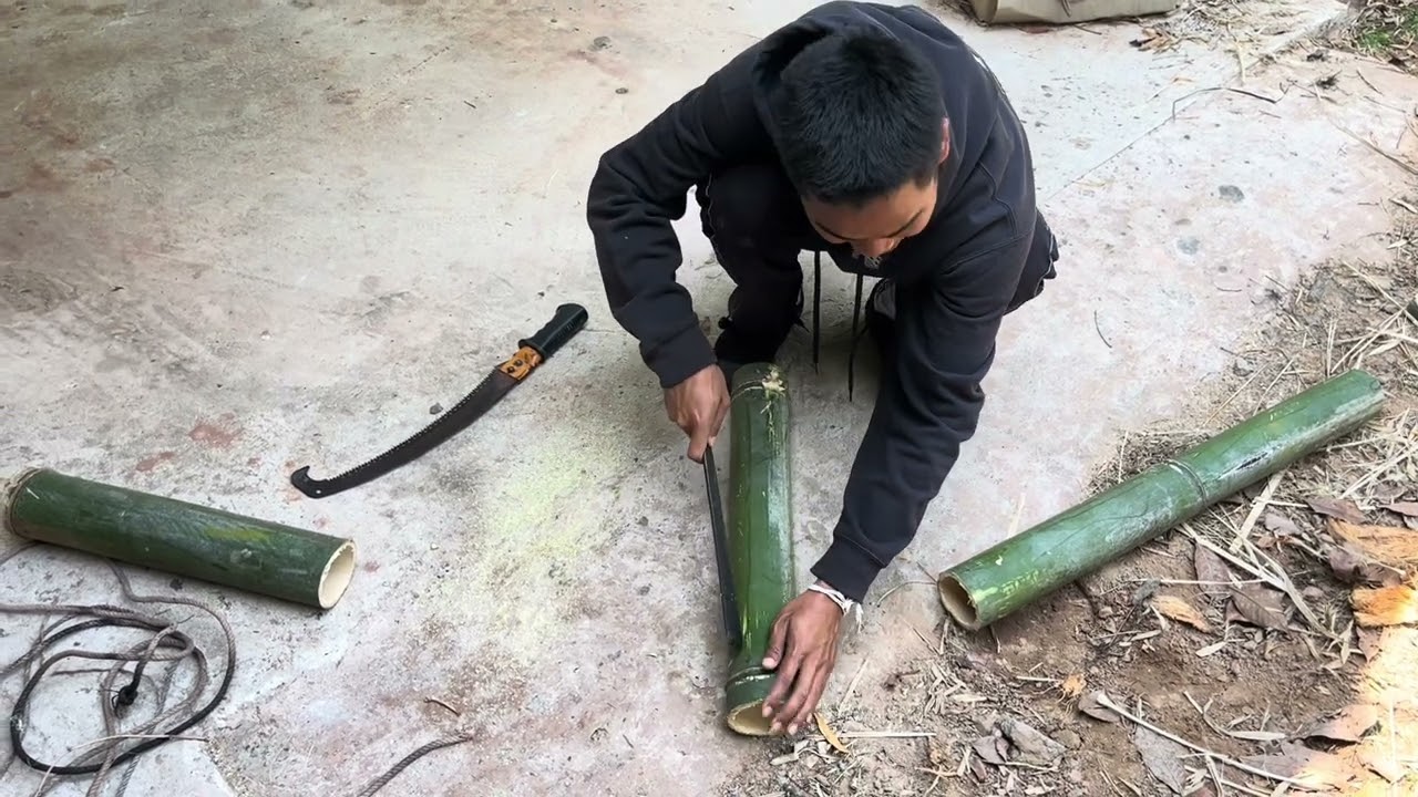 โครงงานไฟฟ้า ทำกระถางต้นไม้จากต้นไผ่