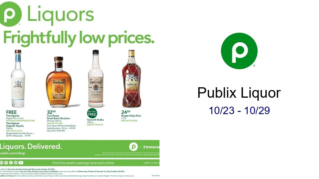Publix Liquor 10/23 - 10/29