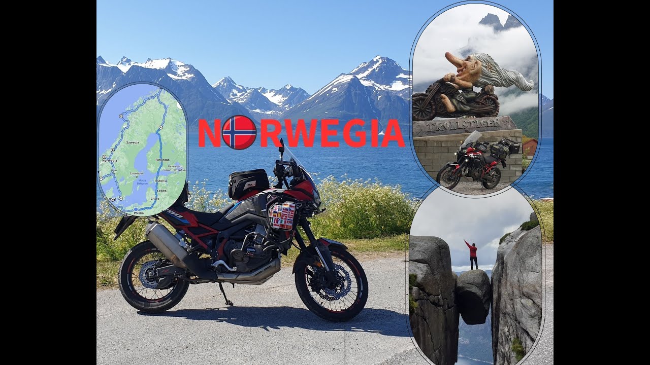 Norwegia z motocykla i drona
