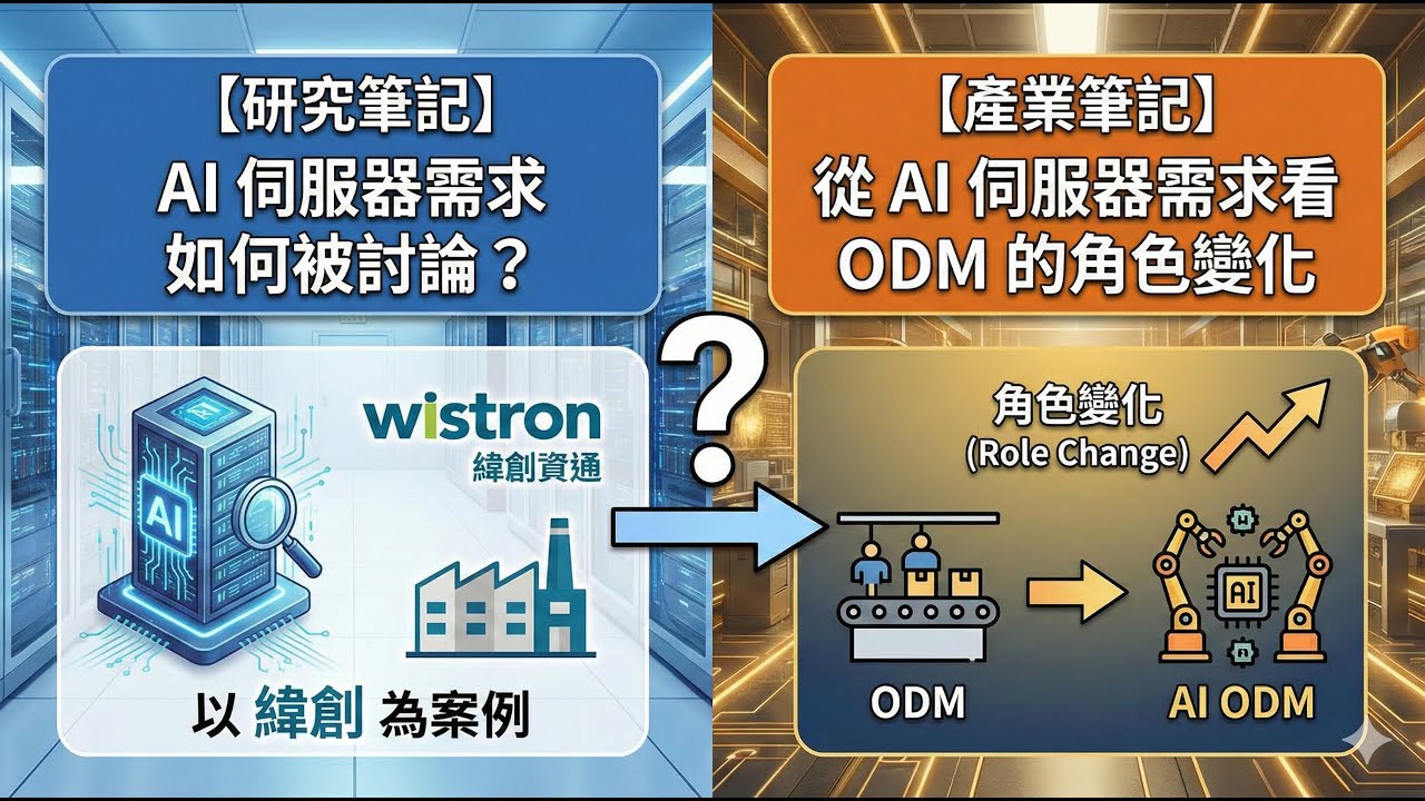 【研究筆記】AI 伺服器需求如何被討論？以 #緯創 為案例【產業筆記】從 AI 伺服器需求看 ODM 的角色變化