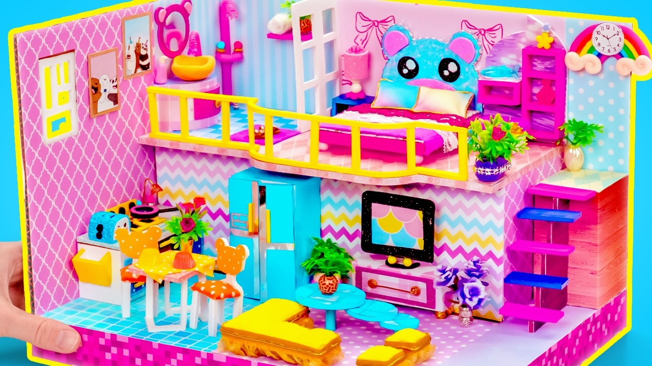 🏠 Строим дом мечты Барби! 💖 DIY из картона