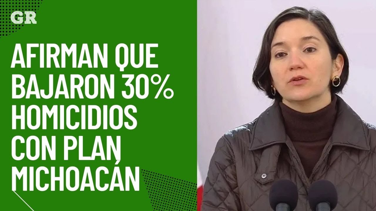 Afirman que bajaron 30% homicidios con Plan Michoacán