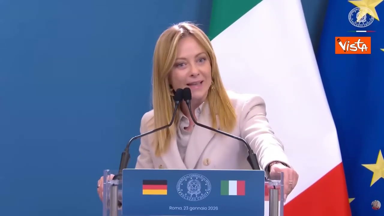 Fuorionda a conferenza Meloni-Merz a Roma a gennaio, il cancelliere credeva conferenza fosse finita