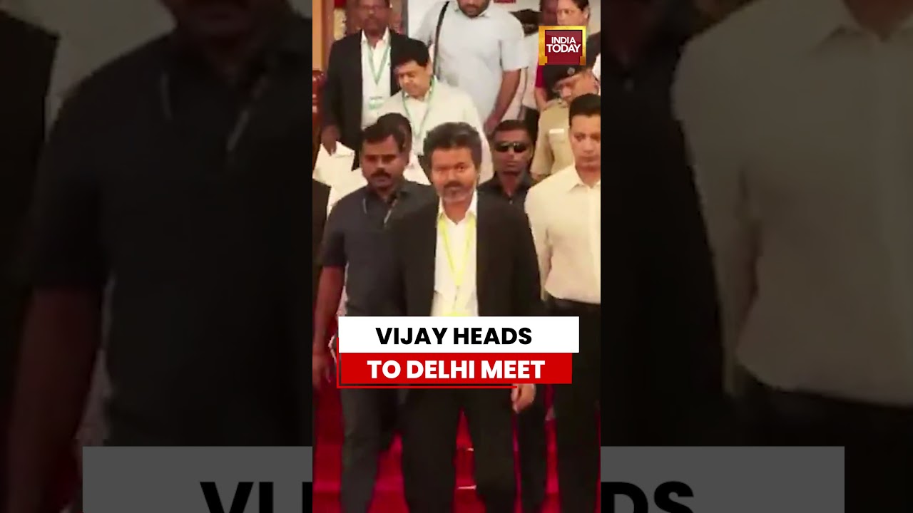 Tamil Nadu CM C Joseph Vijay Heads to NITI Aayog Meeting in Delhi Today #vijay #tamilnadu