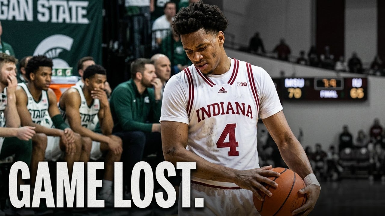 IU Basketball loses to Michigan State! Best possible Big 10 finish is 10-10!