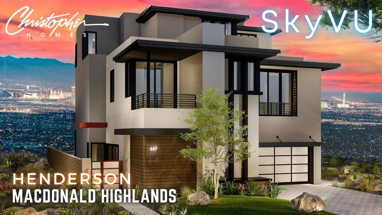 Stunning Modern Luxury Home, Amangiri at SkyVu by Christopher Homes MacDonald Highlands Henderson NV