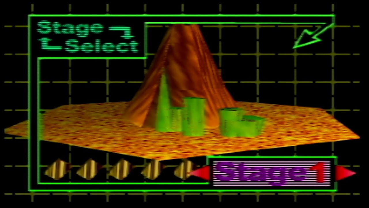 Bomberman 64 (N64) Walkthrough / Red Mountain - Stage 1 - Hidden Gold Cards