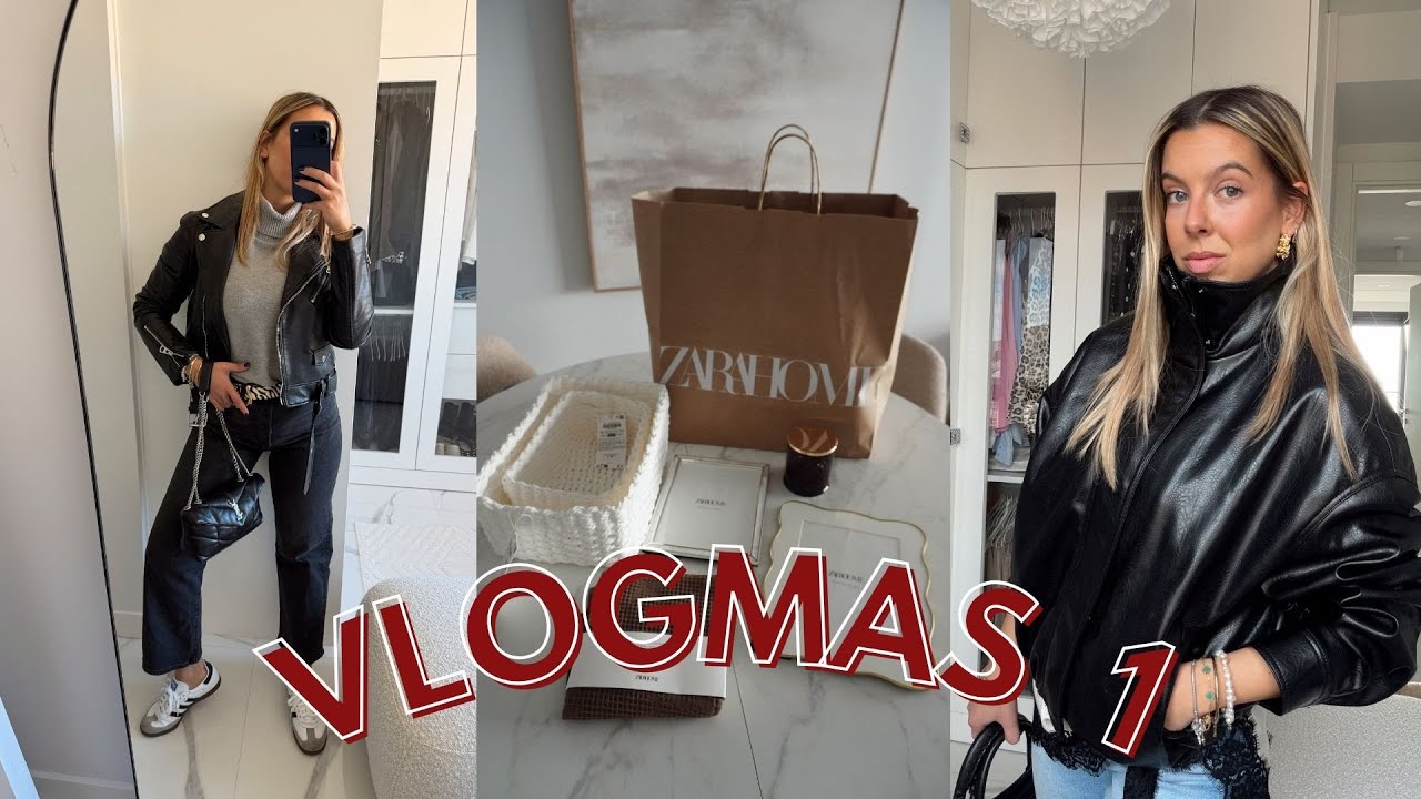 VLOGMAS 1: Domingo de reset, tendencias Zara, unboxing Zara home y recargando pilas