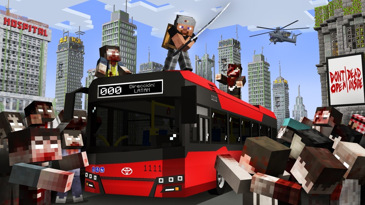 Sobreviv&iacute; a un Apocalipsis Zombie Imposible en Minecraft