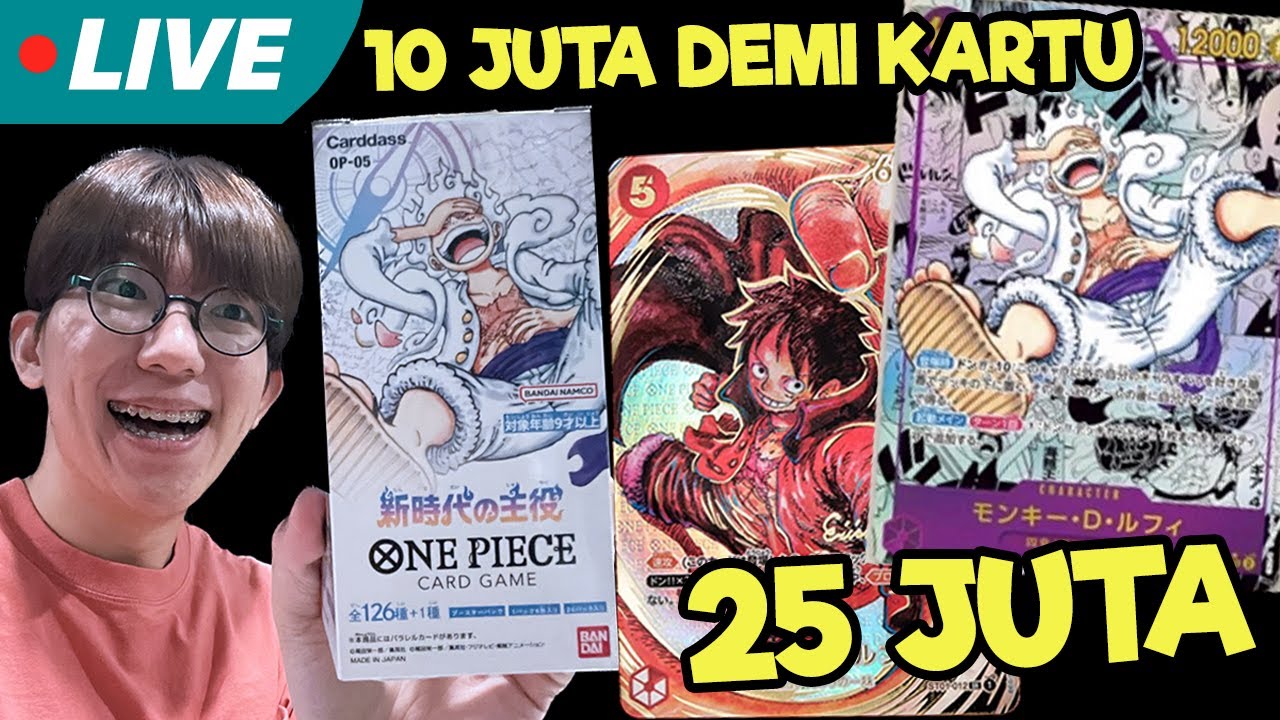 MENCARI LUFFY GEAR 5 SEHARGA 25 JUTA! Unboxing Kartu One Piece OP-05
