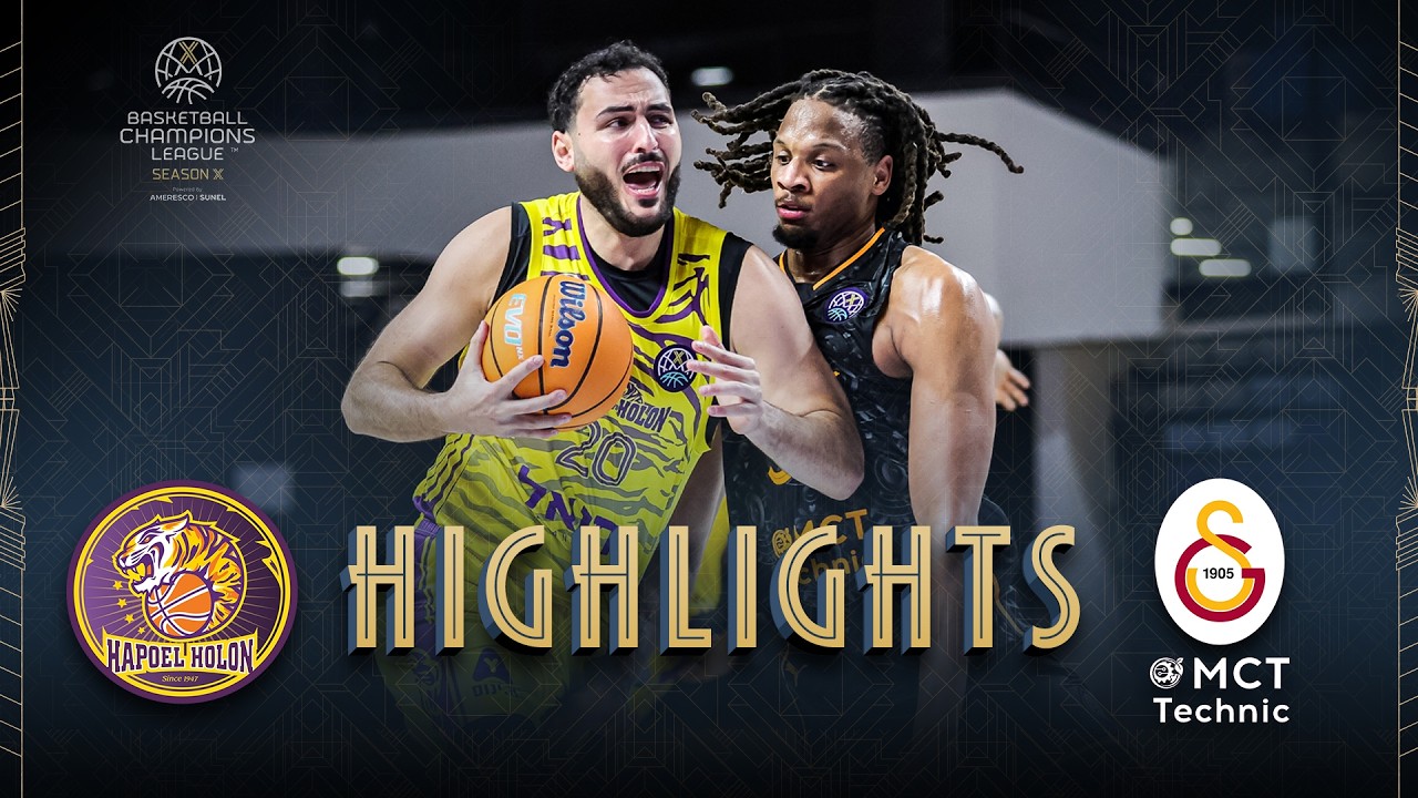 Hapoel Netanel Holon v Galatasaray MCT Technic | Round of 16 | Highlights | #BasketballCL 2025-26
