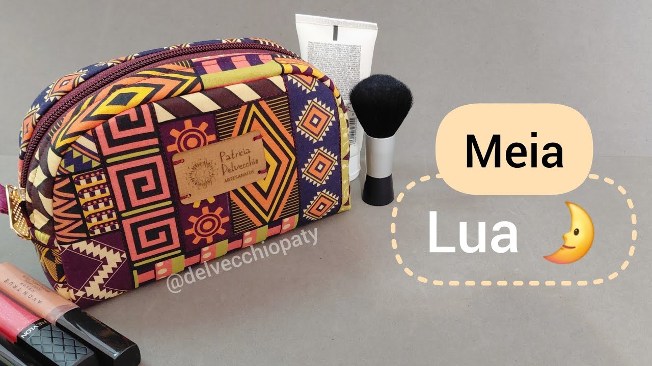 Passo a passo - Nécessaire Meia Lua! #diysewing 
