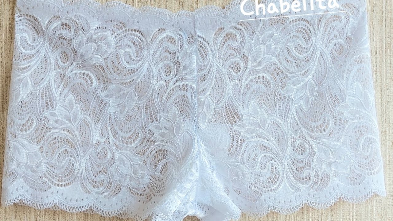 Como hacer un bóxer de encaje fácil #Lenceria #ropainterior #tutorial #cursogratis #diy #parati #fyp