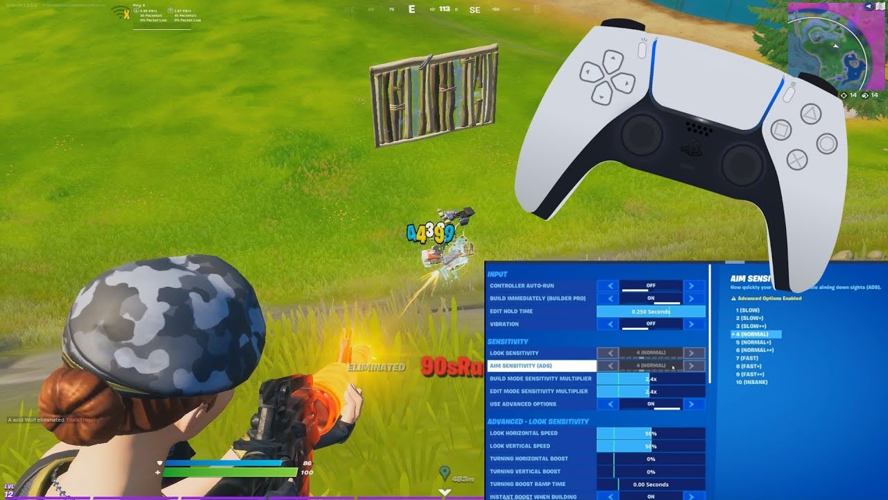 Best Linear *AIMBOT* Controller  Settings for Fortnite Season 6 🎯 (PS4/XBOX/PC/PS5) 100% ACCURATE