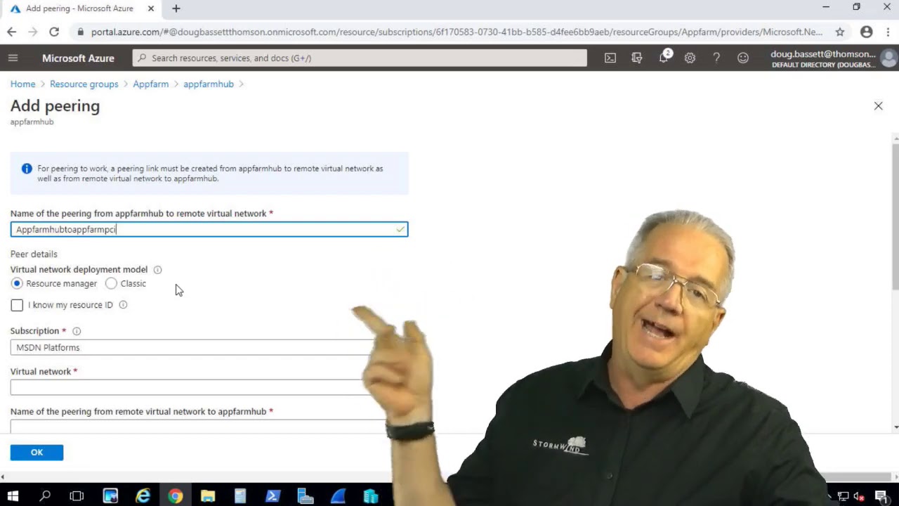 Using Virtual Network Peering to Increase Security