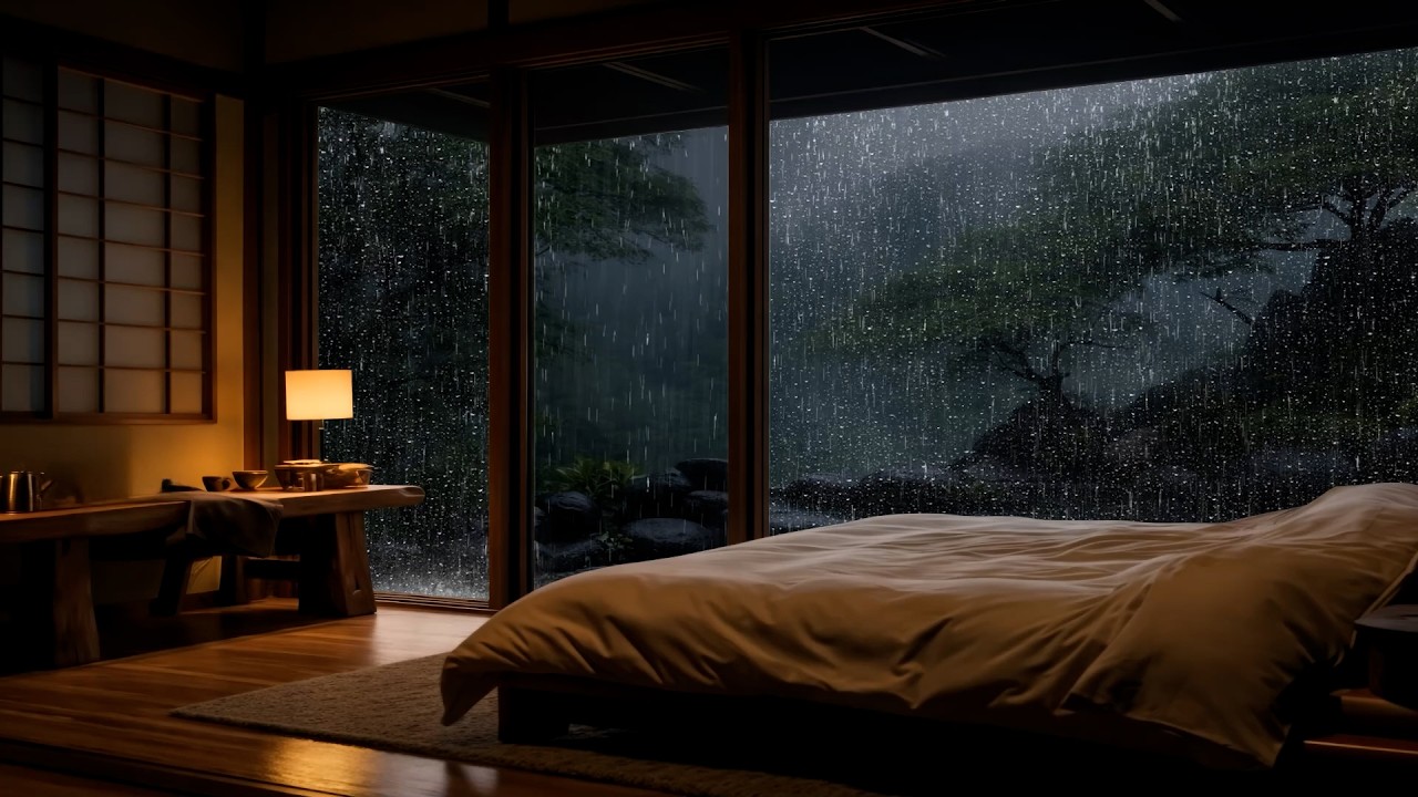 Background Piano Music for Deep Concentration | Gentle Rain Ambience | Deepora Sounds