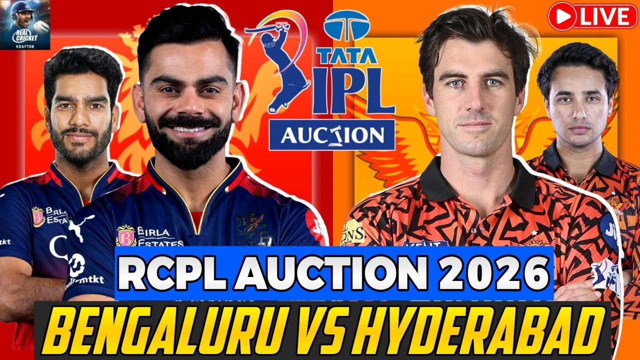 RCB vs SRH RCPL Auction 2026 | Epic Battle in Real Cricket 24 |  #shorts #shortsfeed