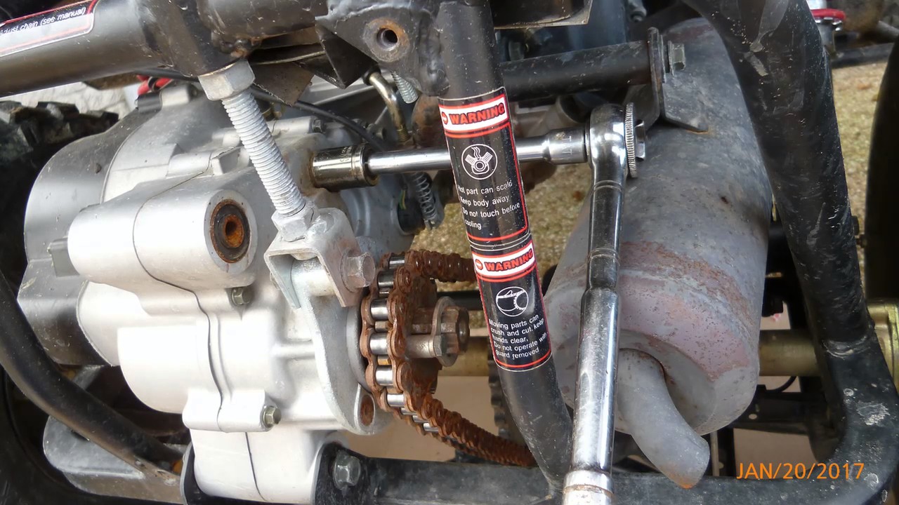 Motor and Transmission Oil change on GY6 clone