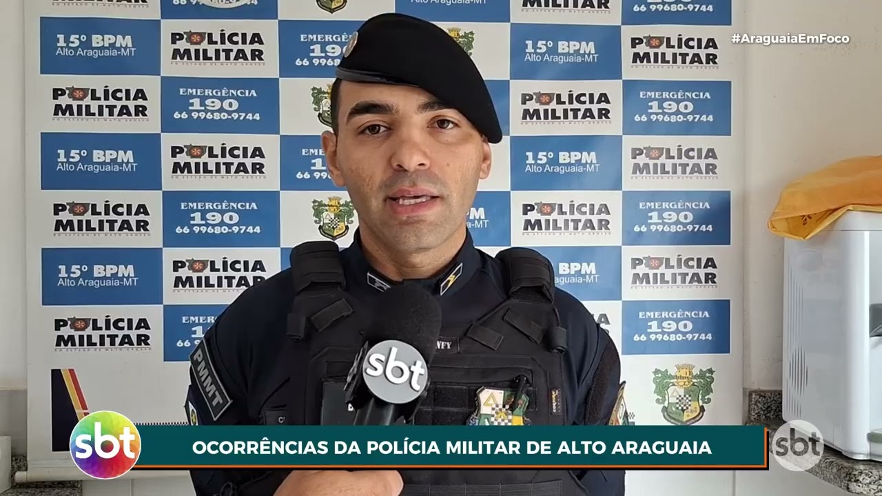 OCORRÊNCIAS DA POLÍCIA MILITAR DE ALTO ARAGUAIA