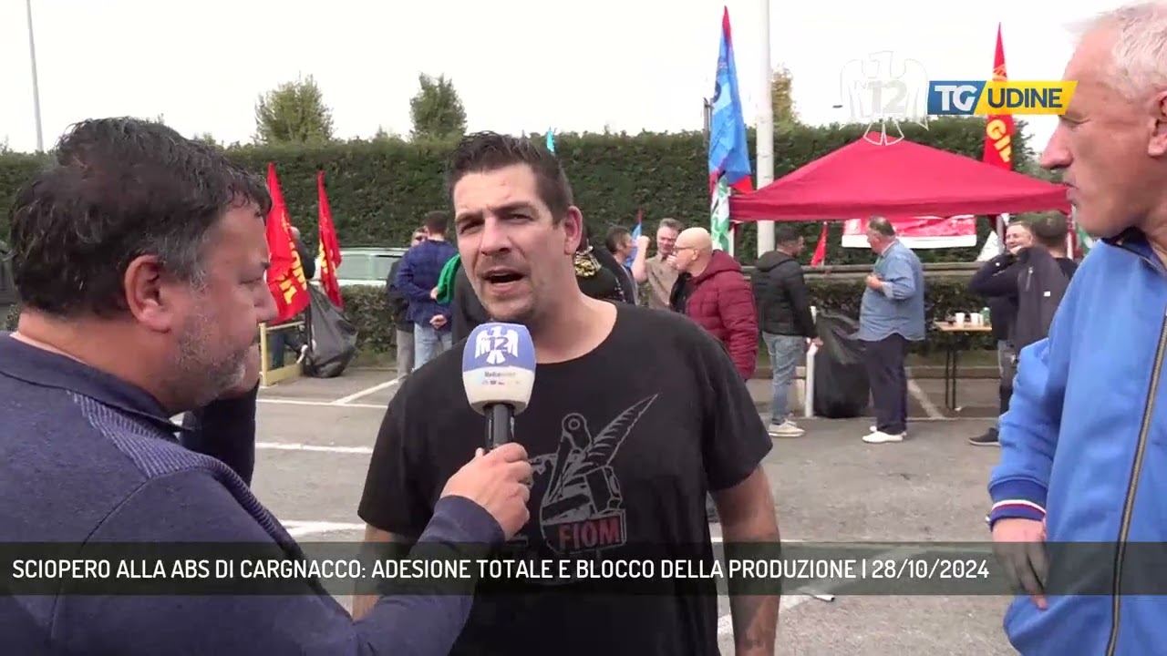 SCIOPERO ALLA ABS DI CARGNACCO: ADESIONE TOTALE E BLOCCO DELLA PRODUZIONE | 28/10/2024