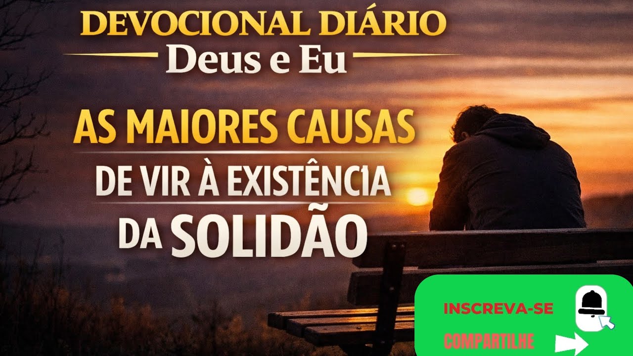 Devocional diário | Deus e Eu - As maiores causas de vir a existência da Solidão
