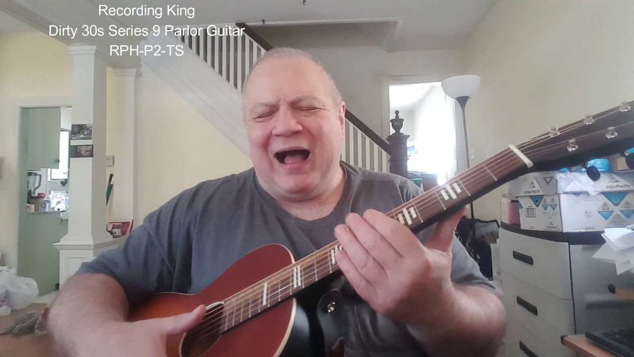 Recording King Parlor Guitar Review Dirty 30s Series 9 Parlor Guitar RPH-P2-TS