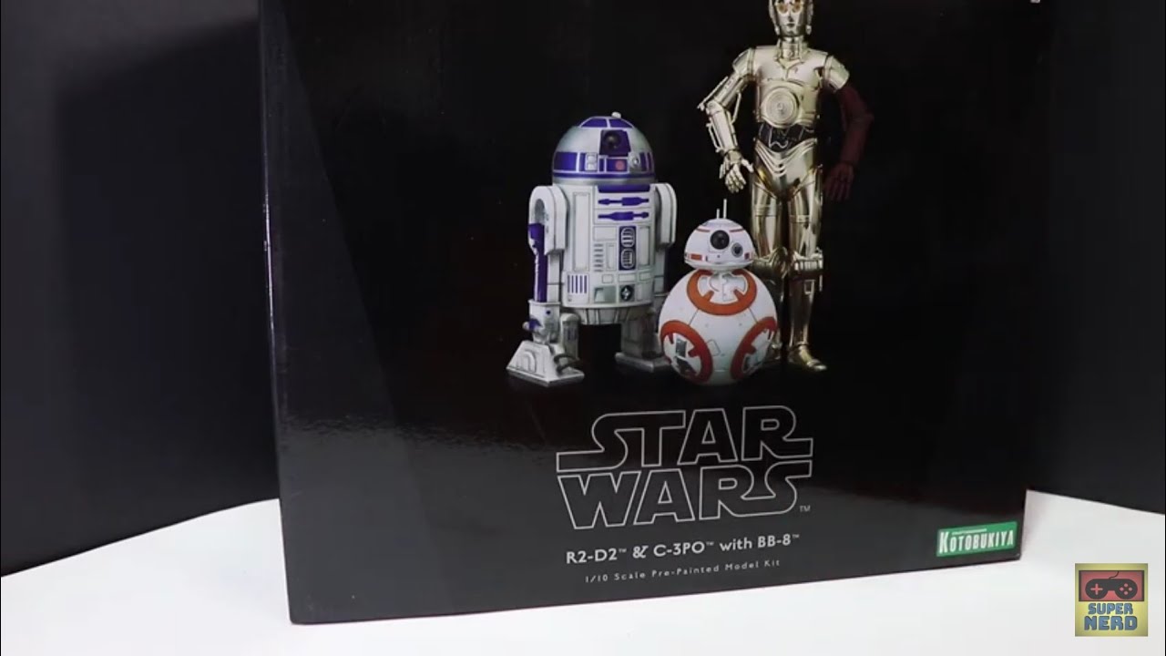 #27 Unboxing e Review ARTFX+ Kotobukiya C-3PO, R2-D2 e BB-8 Escala 1/10 Triple Pack