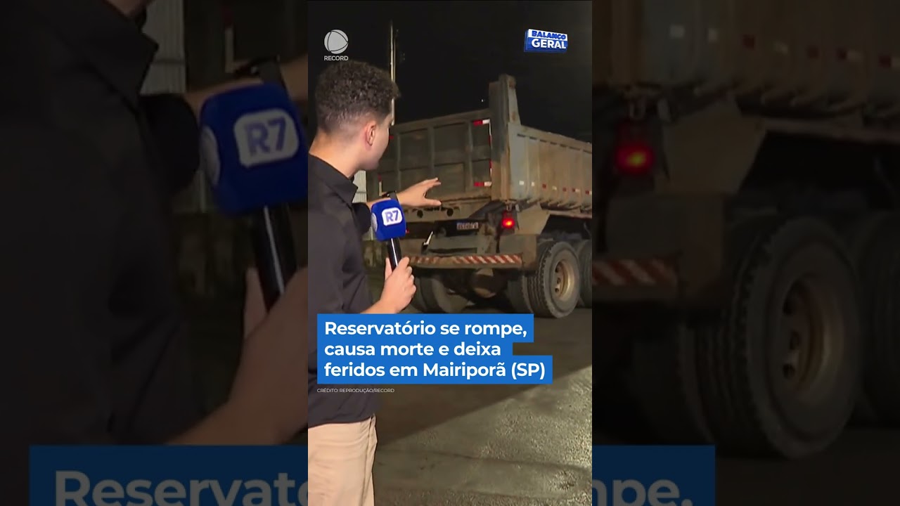Rompimento de caixa d'&aacute;gua causa morte, destrui&ccedil;&atilde;o e feridos #shorts #balancogeralmanha