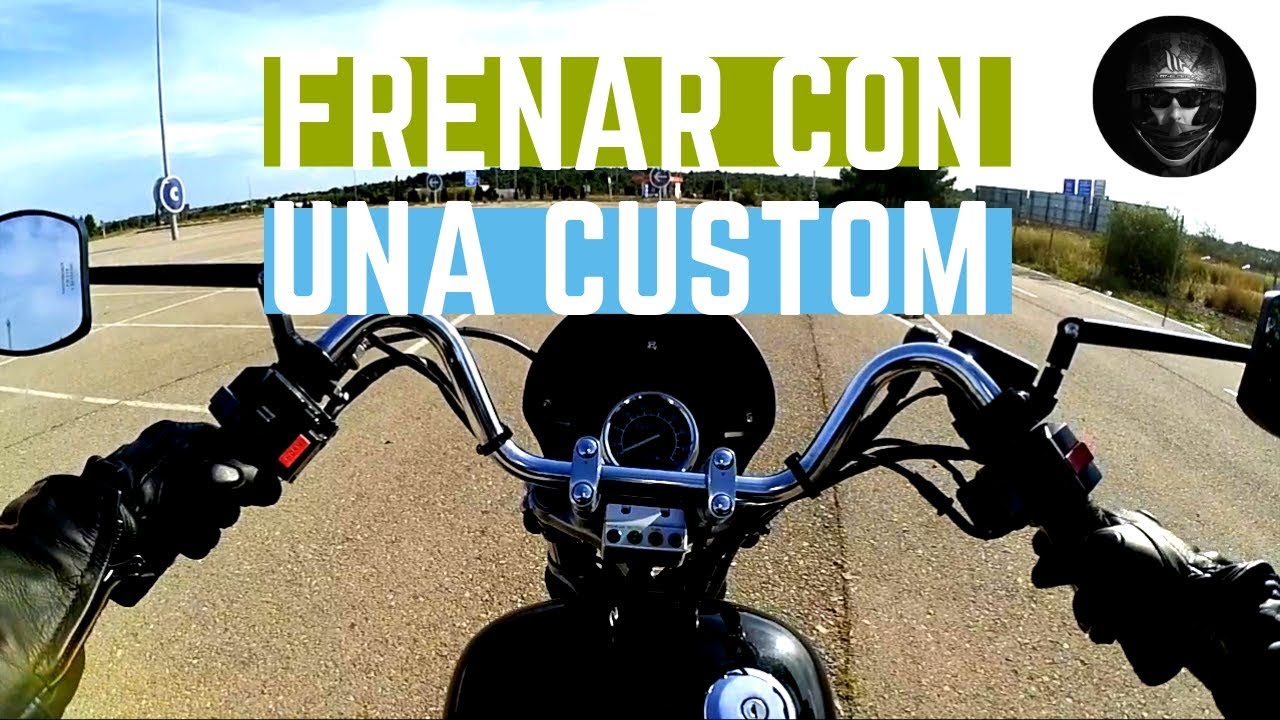 Cómo FRENAR en moto Custom: TUTORIAL en Virago 535 para aprender frenada