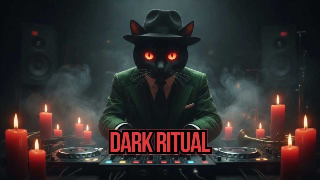Dark Ritual Dub Reggae 🌑 | Shadow DJ Cat & Deep Tribal Bass