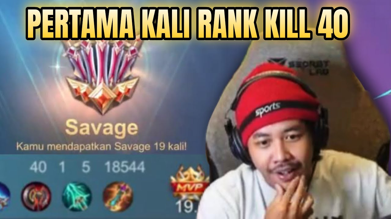 PERTAMA KALI DI RANK FANNY DWIWOII KILL 40 😈 - NO CUT VIDEO FULL GAMEPLAY - Mobile Legends