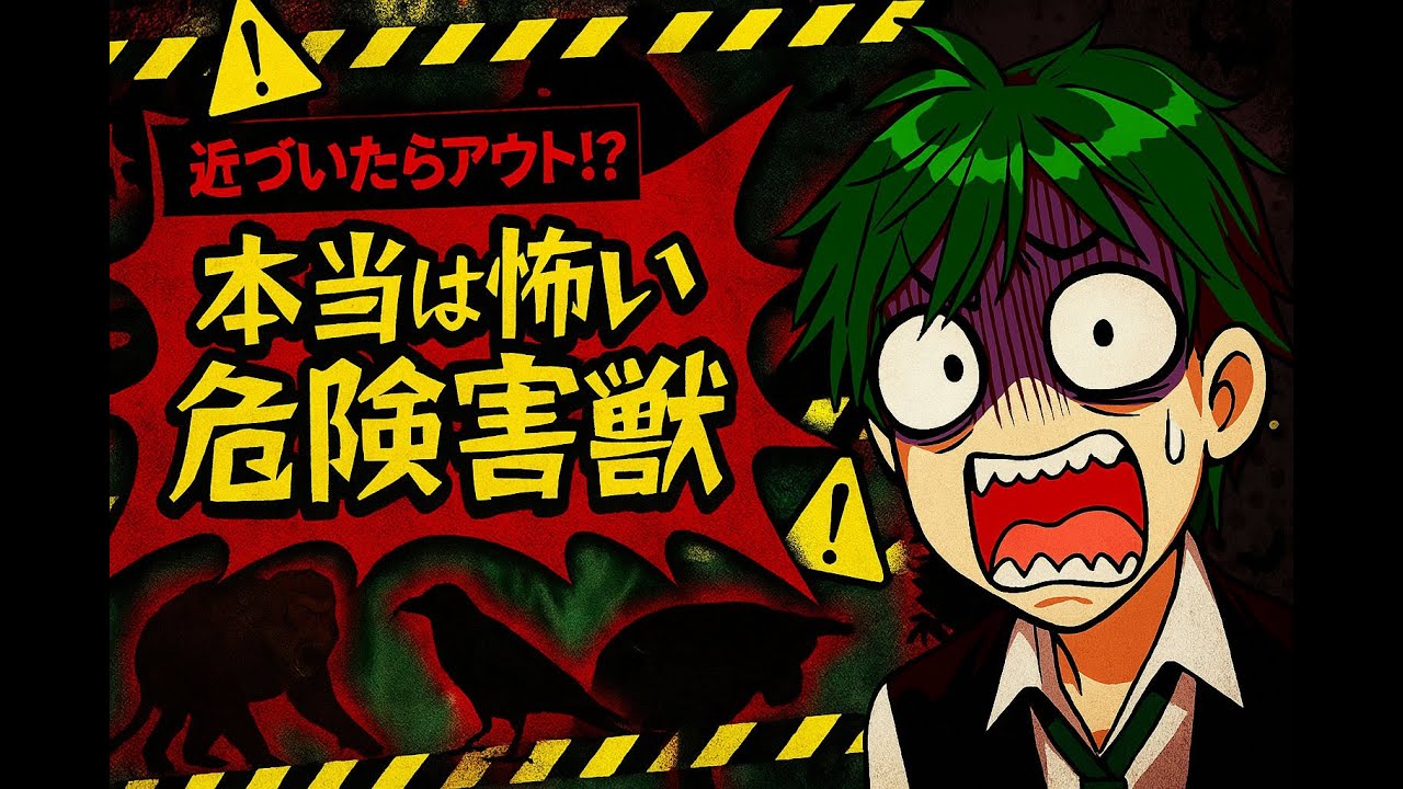 鬼から電話👹本当は怖いキケン害獣クイズ⭕️❌全9種類
