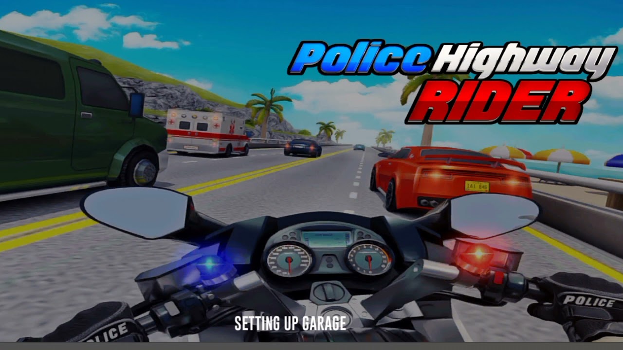 PLAYING   POLICE    BIKE    HIGHWAY     RIDER