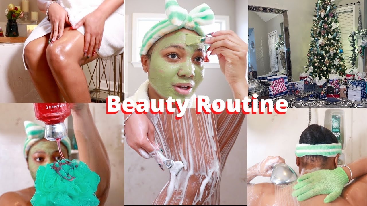VLOGMAS Day 24: RED AND GREEN SHOWER ROUTINE 2021 + RELAX WITH ME & WRAPPING CHRISTMAS GIFTS