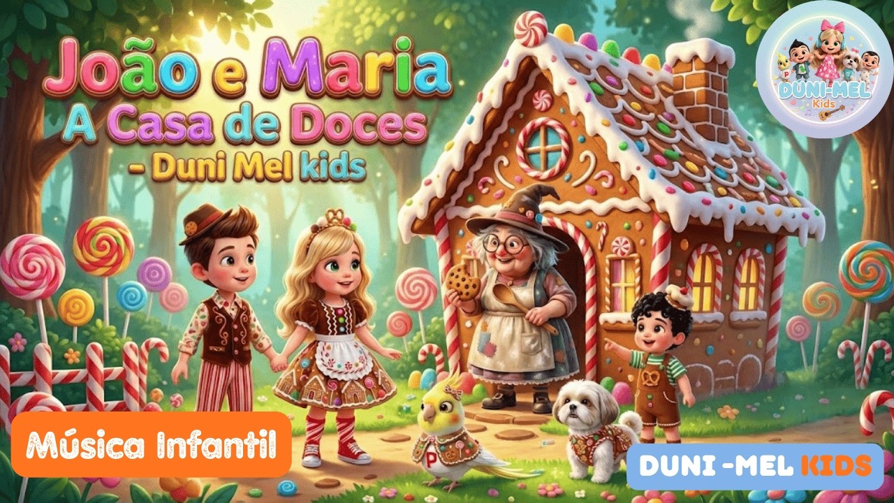 🍬 João e Maria: A Casa de Doces | História Cantada Duni-Mel Kids