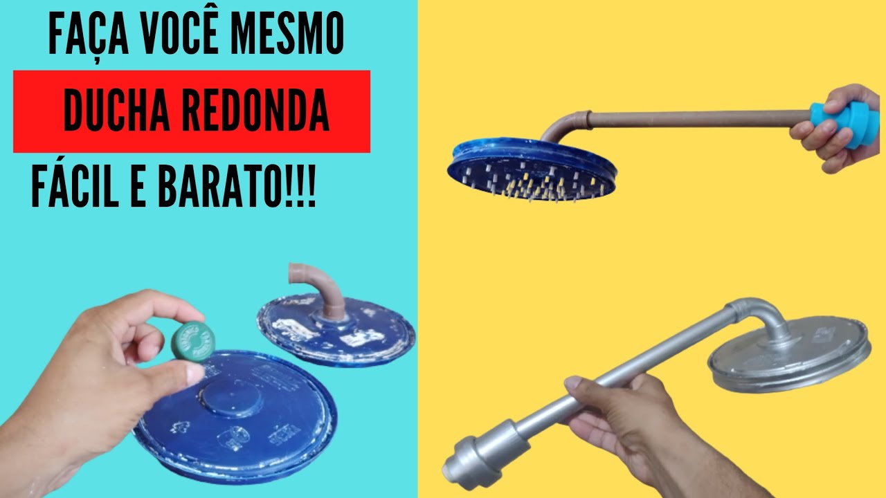 Como fazer chuveiro Ducha redonda com tubos de pvc/ passo-a-passo