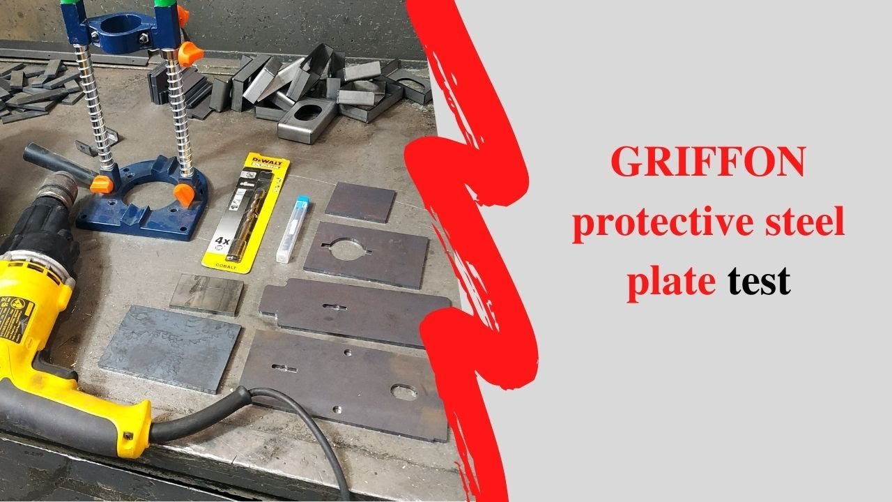 GRIFFON protective steel plate test
