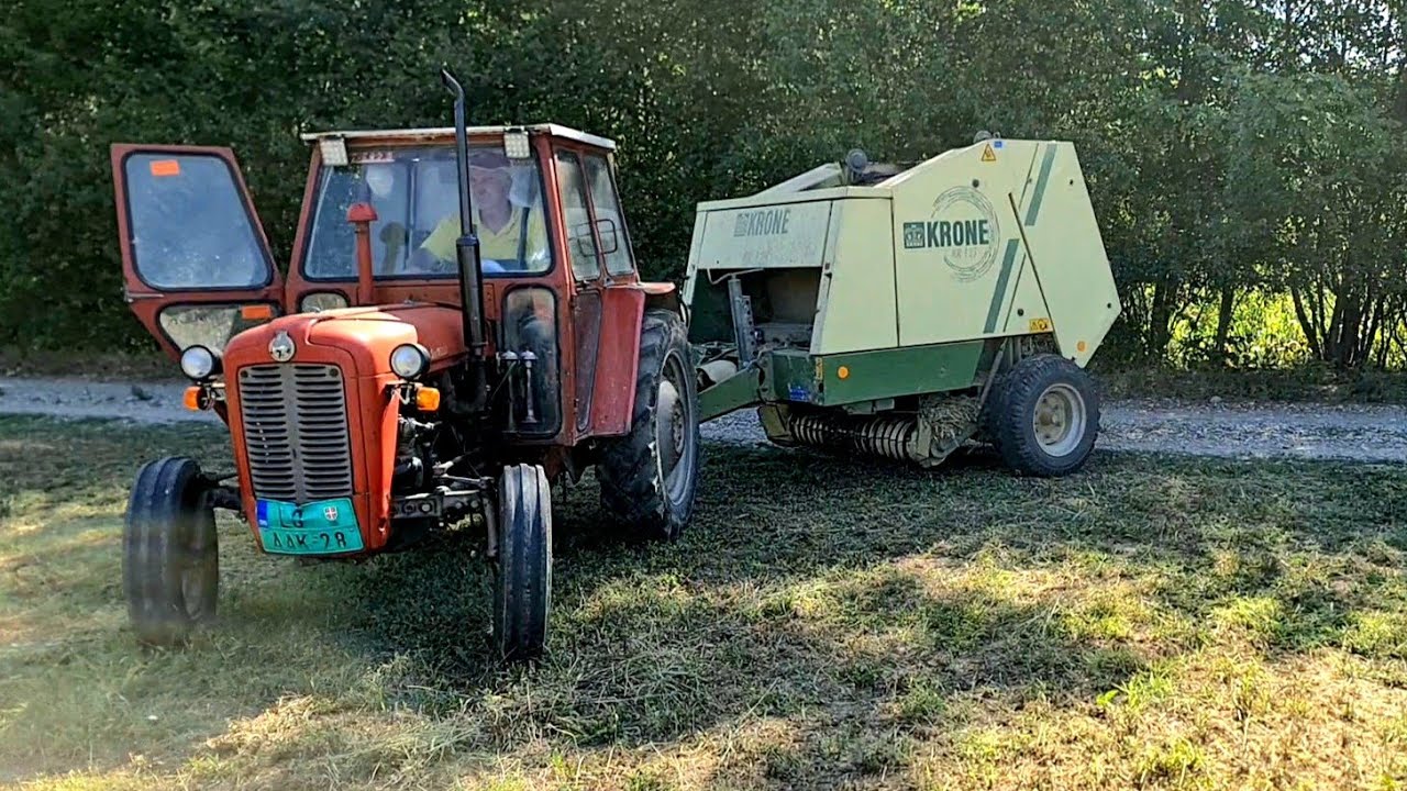 Baliranje Lucerke IMT 539 i Krone KR 125 | KRONE KR 125 Baling Alfalfa